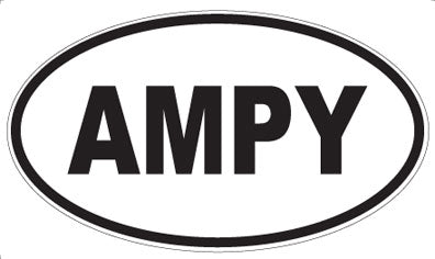 AMPY - Oval Sticker