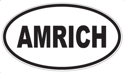 AMRICH - Oval Sticker