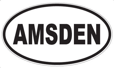 AMSDEN - Oval Sticker
