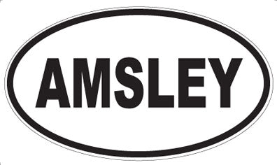 AMSLEY - Oval Sticker