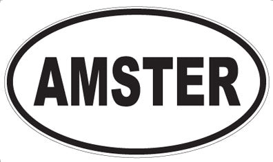 AMSTER - Oval Magnet