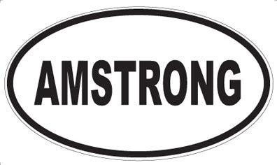AMSTRONG - Oval Sticker
