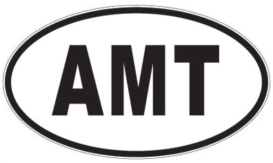 AMT - 3 Letter Initials Oval Magnet