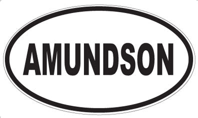 AMUNDSON - Oval Sticker
