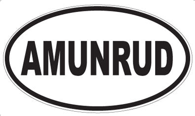 AMUNRUD - Oval Magnet