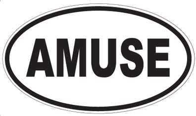 AMUSE - Oval Magnet