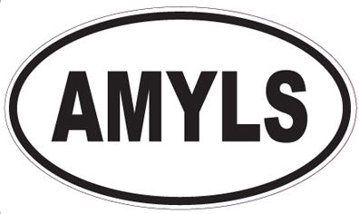 AMYLS - Oval Sticker