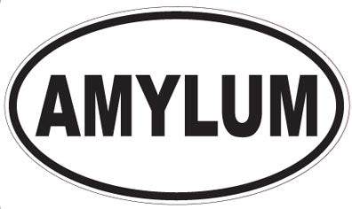 AMYLUM - Oval Sticker