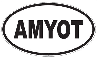 AMYOT - Oval Sticker