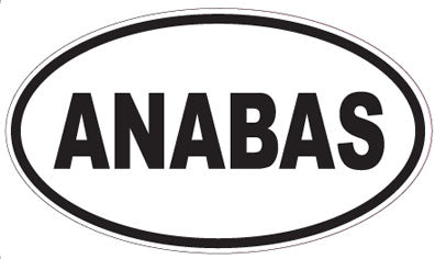 ANABAS - Oval Sticker