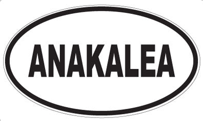 ANAKALEA - Oval Magnet