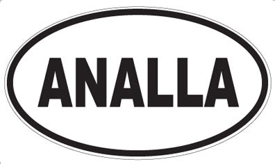 ANALLA - Oval Sticker