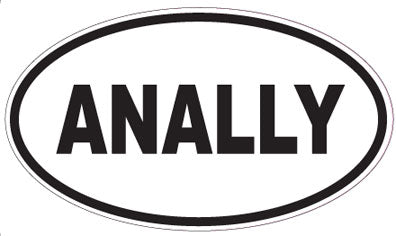 ANALLY - Oval Sticker