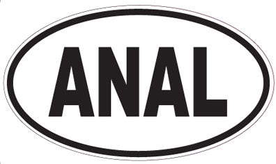 ANAL - Oval Sticker