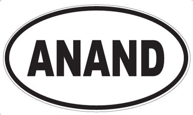 ANAND - Oval Magnet