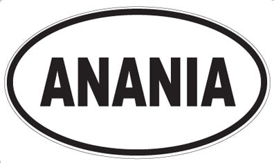 ANANIA - Oval Sticker