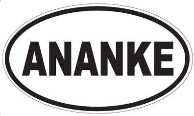 ANANKE - Oval Sticker