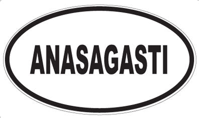 ANASAGASTI - Oval Sticker