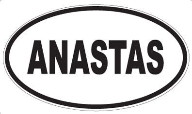 ANASTAS - Oval Sticker