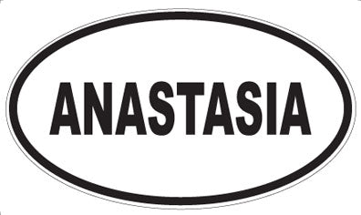 ANASTASIA - Oval Sticker