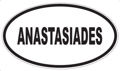 ANASTASIADES - Oval Sticker