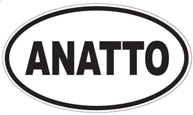 ANATTO - Oval Sticker