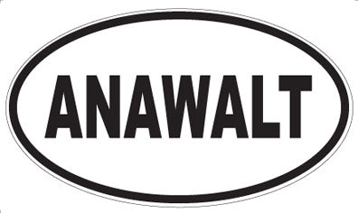 ANAWALT - Oval Sticker