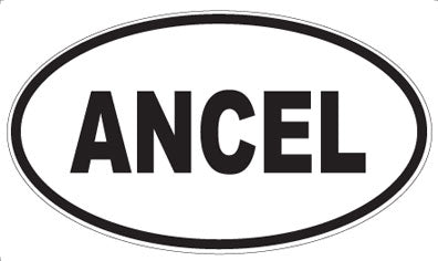 ANCEL - Oval Sticker