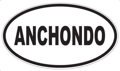 ANCHONDO - Oval Sticker