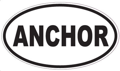 ANCHOR - Oval Sticker