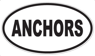 ANCHORS - Oval Magnet