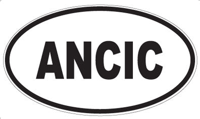 ANCIC - Oval Magnet