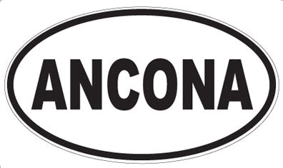 ANCONA - Oval Sticker