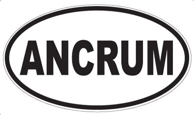 ANCRUM - Oval Sticker