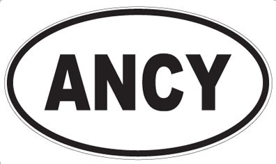 ANCY - Oval Sticker