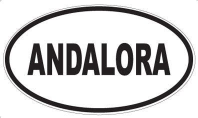 ANDALORA - Oval Sticker