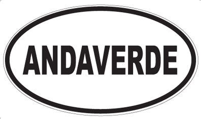 ANDAVERDE - Oval Sticker