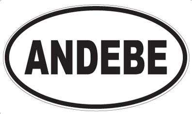 ANDEBE - Oval Sticker