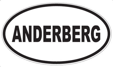 ANDERBERG - Oval Sticker