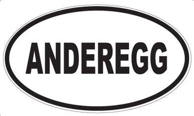 ANDEREGG - Oval Sticker