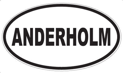 ANDERHOLM - Oval Sticker