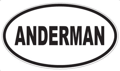 ANDERMAN - Oval Magnet
