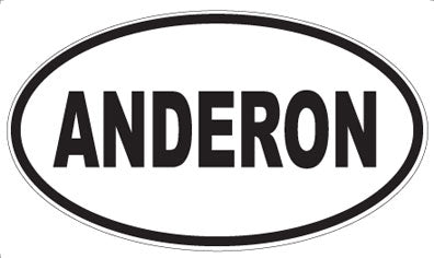 ANDERON - Oval Magnet