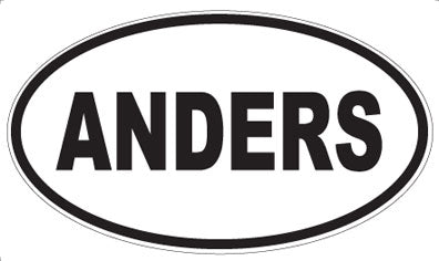 ANDERS - Oval Sticker