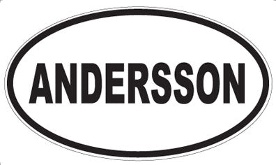 ANDERSSON - Oval Magnet