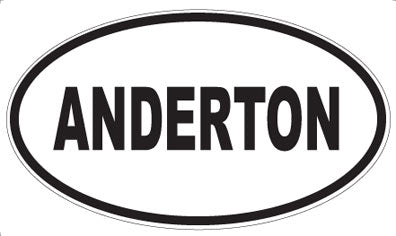 ANDERTON - Oval Sticker