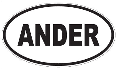 ANDER - Oval Magnet