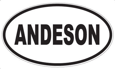 ANDESON - Oval Sticker