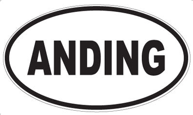 ANDING - Oval Sticker
