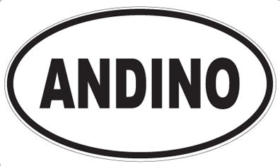 ANDINO - Oval Sticker